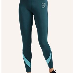 Peloton Women's Dark Teal and Light Blue Leggings (bra listed separately)